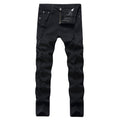 KanyeWest Knee Hole High Street Leg Jeans GD Same Style Men's Slim Fit Elastic Jeans Amazon