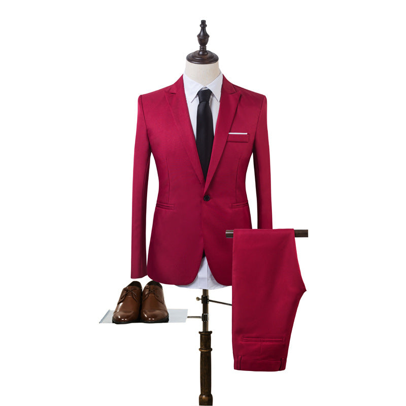 2022 autumn and winter hot sale men's fashion business suit suit one button bridegroom best man suit jacket