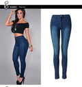 WISH AliExpress Ebay European and American Internet Hot Jeans High Waist Elastic Slim Fit Foreign Trade Pencil Leg Pants