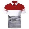 Men Polo Men Shirt Short Sleeve Polo Shirt Contrast Color Polo New Clothing Summer Streetwear Casual Fashion Men Tops
