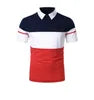 Men Polo Men Shirt Short Sleeve Polo Shirt Contrast Color Polo New Clothing Summer Streetwear Casual Fashion Men Tops