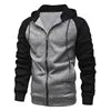 Liu Ming Fashionable 2025 New Fashion Men Casual Contrast Color Zipper Hooded Coats Clothing Sweatshirts