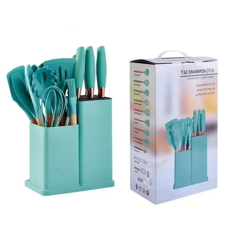 Set de Utensilios de Cocina de Silicona 19 Piezas