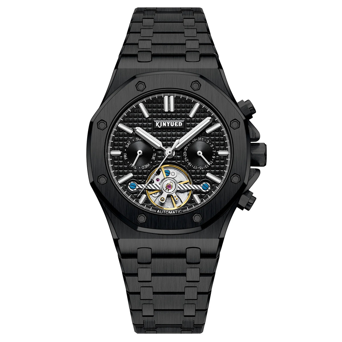 Factory Luxury Design High Quality Stainless Steel Automatic Mechanical Watch for Men
