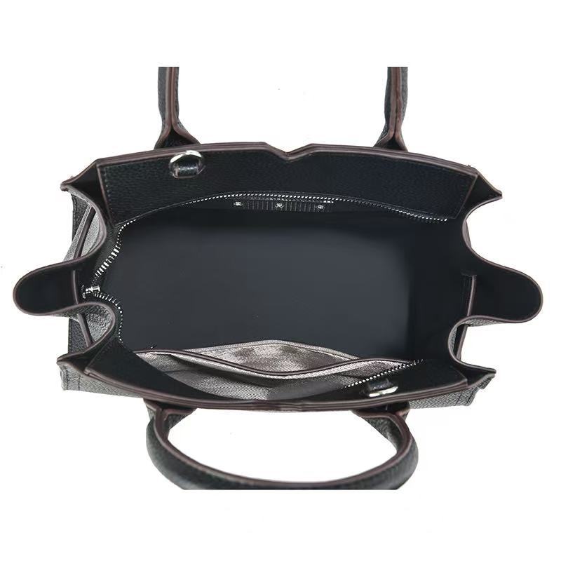 Bolso de Hombro de Gran Capacidad con Cierre