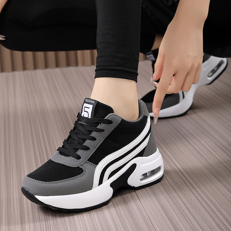 Small Height Increasing Shoes Invisible Inner Height Increasing Women's Shoes 9cm Women's sneaker Short Shoes High 35-42 yards