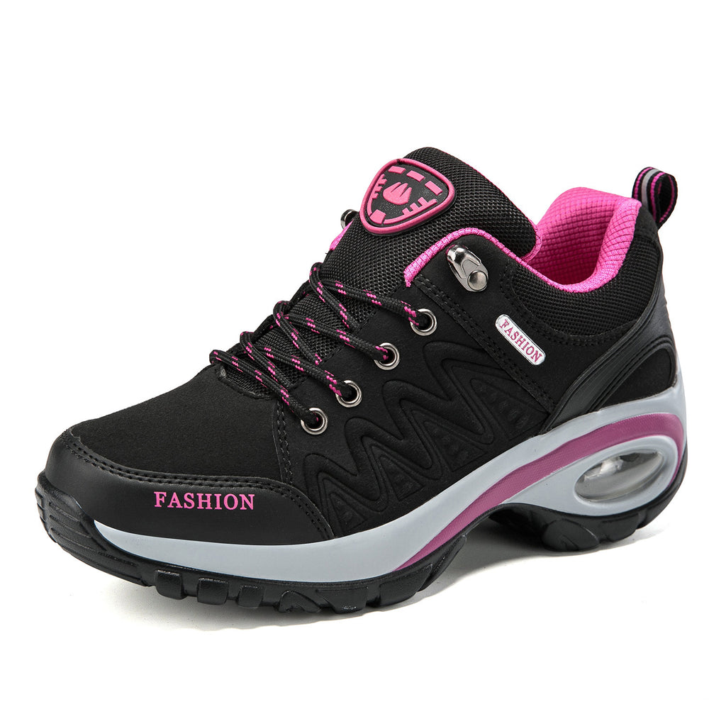 Outdoor Air-Cushion Shoes, Running and Hiking Shoes, Heightening Soft-Soled Shock-Absorbing Mom's Shoes, Sports Versatile Thick-Soled Casual Shoes, Women's Shoes