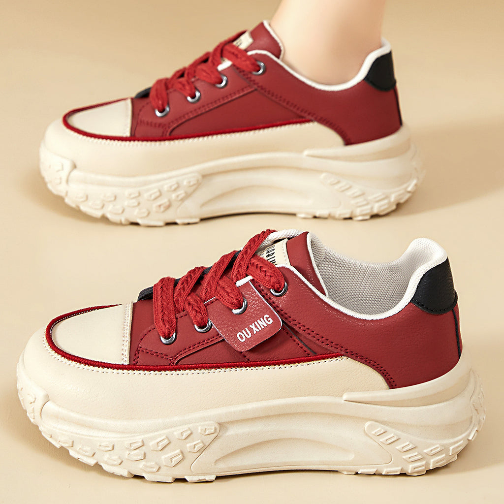 Women's Spring Shoes, Height-Increasing Shoes, Versatile Fashionable Canvas Shoes, Thick-Soled Shoes, Soft-Soled Comfortable Single Shoes, Trendy Casual Shoes