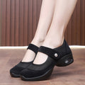 Dancing Shoes Women's Comfortable Soft Sole Square Dancing Women's Shoes Mesh Shoes for Moms Old Beijing Cloth Shoes Thick Sole Work Shoes