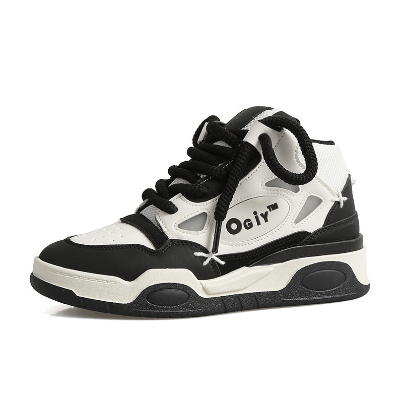 Casual Sneakers, Trendy Brand Sneakers, High-Top Sneakers for Teenagers, Niche Height-Increasing Sports Sneakers, Casual and Versatile