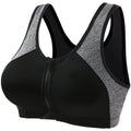 Front Zipper Yoga Sports Bra for Women Without Rims, Push-Up Bra, Running Shock-Proof and Anti-Sagging Vest