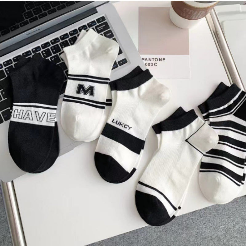 One-Piece Drop-Shipping Men's and Women's Four-Season Anti-Odor and Sweat-Absorbent Short Socks Disposable Socks Men's Welfare Cotton Socks