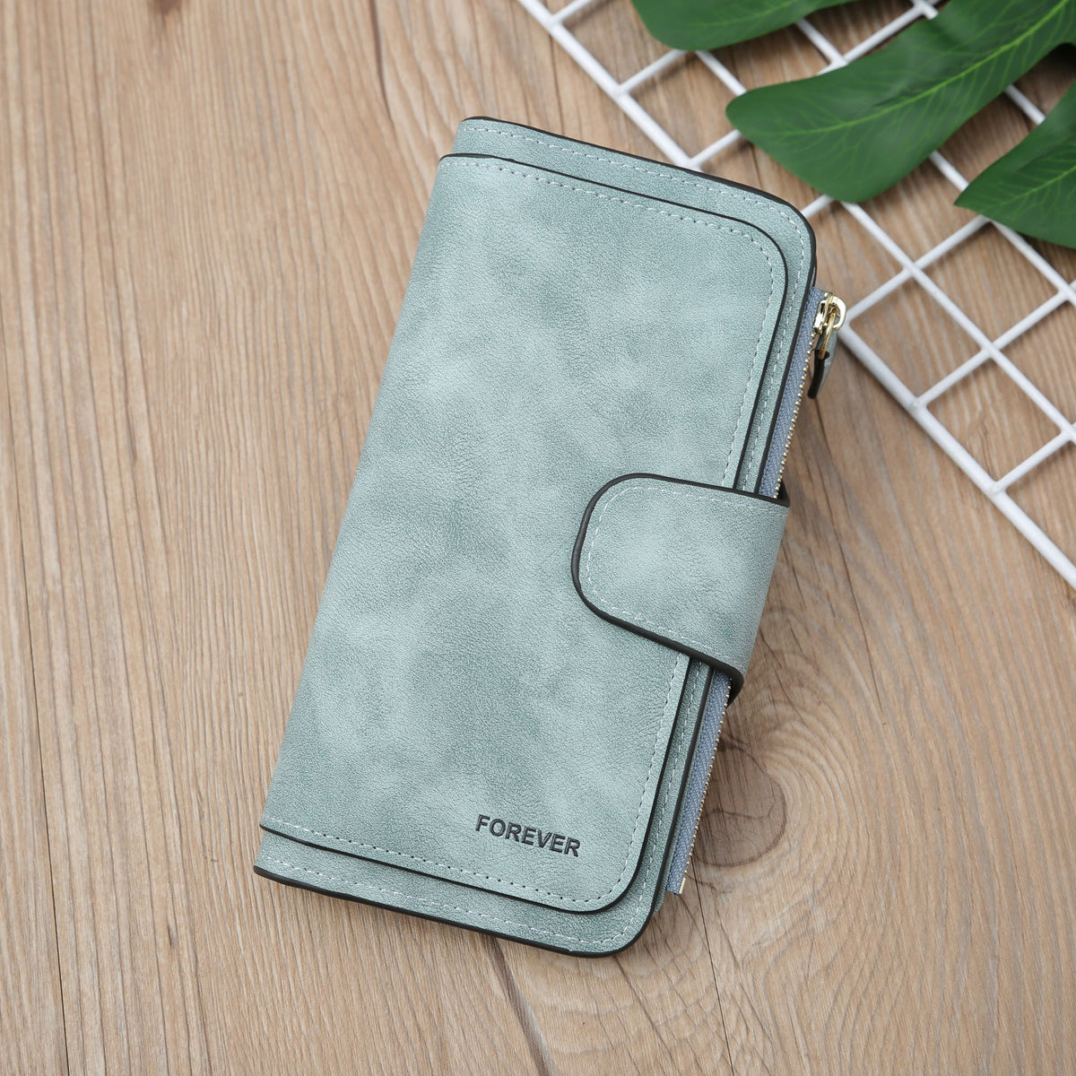 Cross-Border Large-Capacity Long Women's Frosted Pu Multi-Purpose Women's Wallet Clutch Bag Card Holder Women's High-End