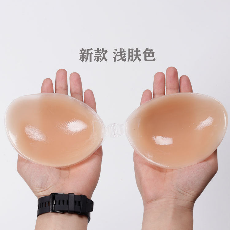 Fashionable New Style Silicone Breast Pads, Enhancing and Thickening, Transparent Bra Pads, Silicone Bra