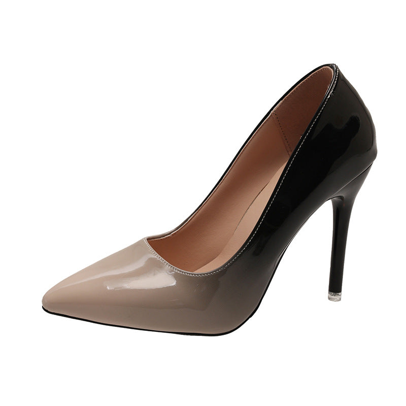 High Heels Women's 2025 Spring and Autumn New Sexy Pointed Stiletto Heel All-match Fashionable Shallow Mouth plus size Single-layer Shoes for Women