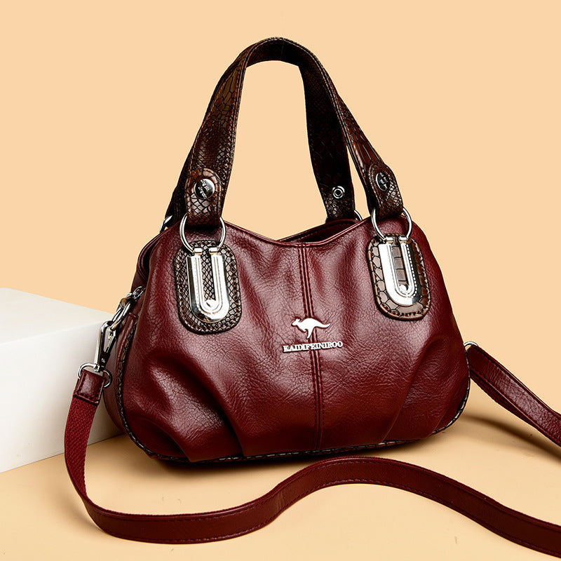 Handbag for Women 2025 New Style Women's Shoulder Crossbody Bag Fashionable and Versatile Middle-Aged and Elderly Mother's Handbag Small Shoulder Bag