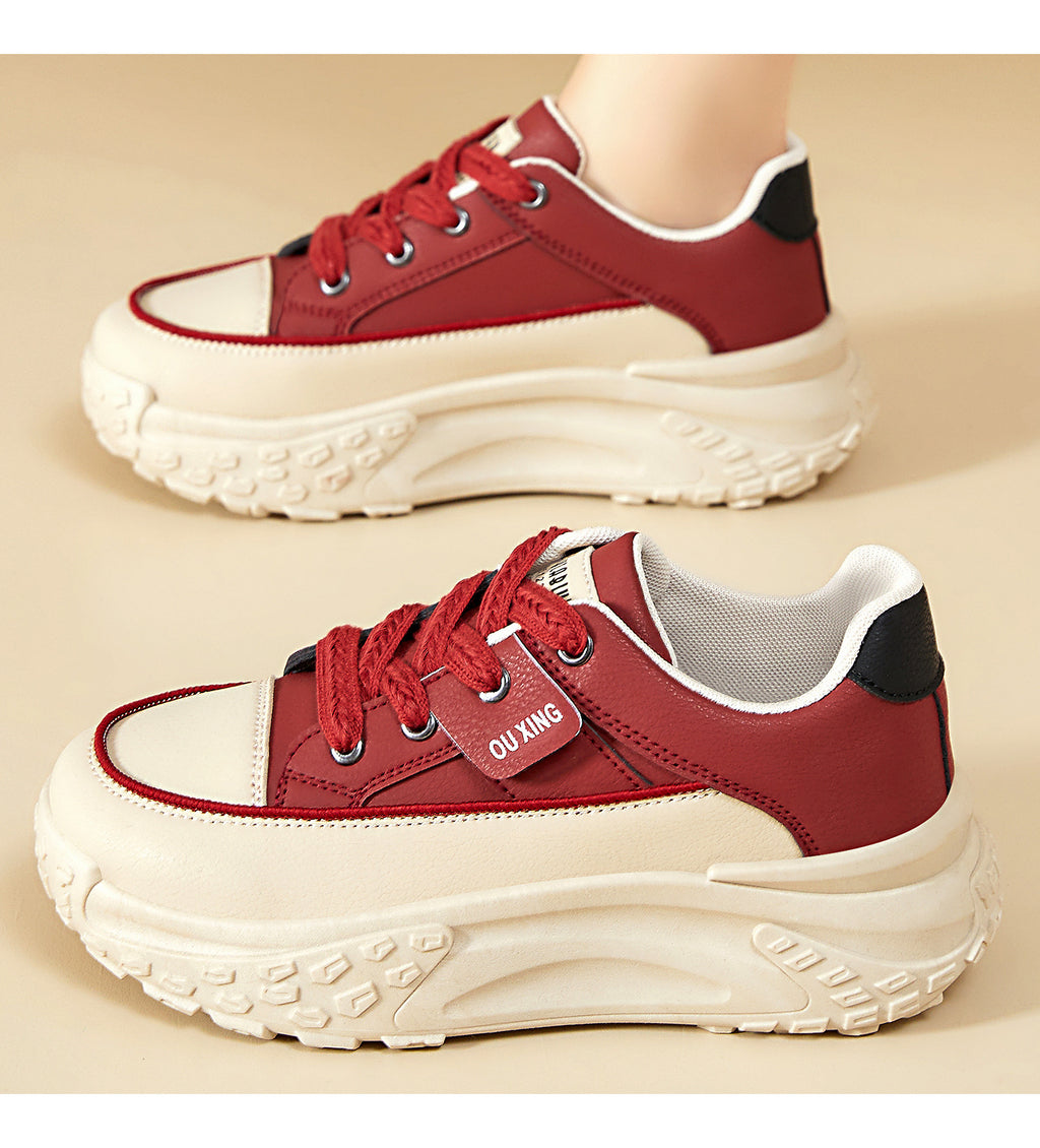 Women's Spring Shoes, Height-Increasing Shoes, Versatile Fashionable Canvas Shoes, Thick-Soled Shoes, Soft-Soled Comfortable Single Shoes, Trendy Casual Shoes