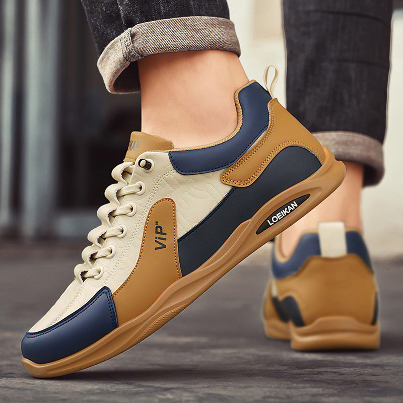 Slip-on Men's Shoes Spring 2025 New Casual Sneakers Men's Fashion Contrast Color Sneakers Outdoor Sports Forrest Gump Shoes