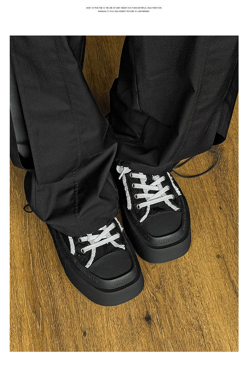 Tenis Blancos Estilo Coreano con Agujetas