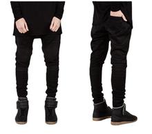 Jeans con Bordado y Cremalleras para Hombre
