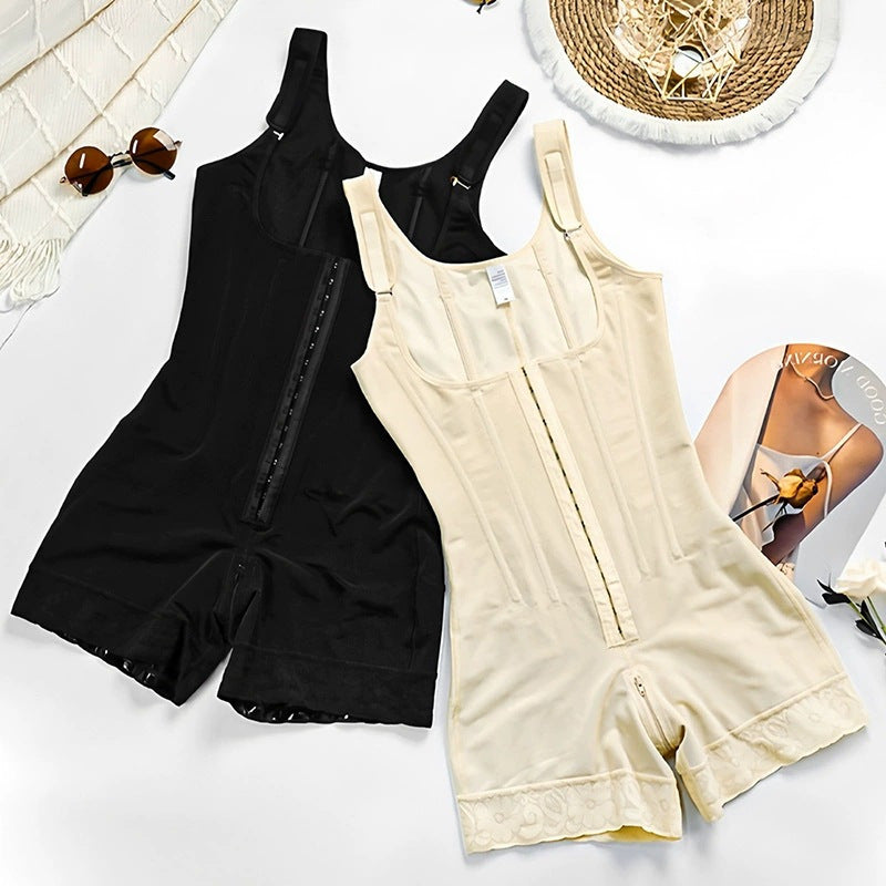 Cross-Border New Hot-Selling Corset Body-Shaping Bodysuit to Tighten the Abdomen, Strengthen Slimming Waist, Tighten the Abdomen and Lift the Buttocks Pants for Women Plus Size