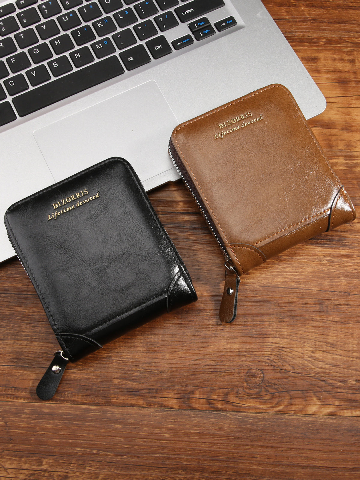 Wallet men's driver's license bag leather case retro simple men's casual short wholesale wallet multi-functional zipper card case