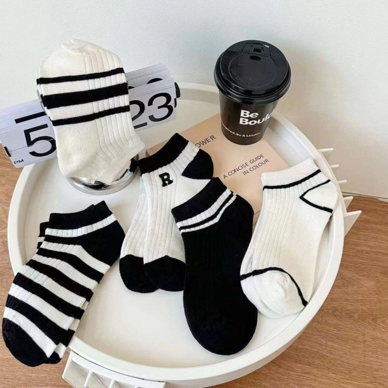 One-Piece Drop-Shipping Men's and Women's Four-Season Anti-Odor and Sweat-Absorbent Short Socks Disposable Socks Men's Welfare Cotton Socks