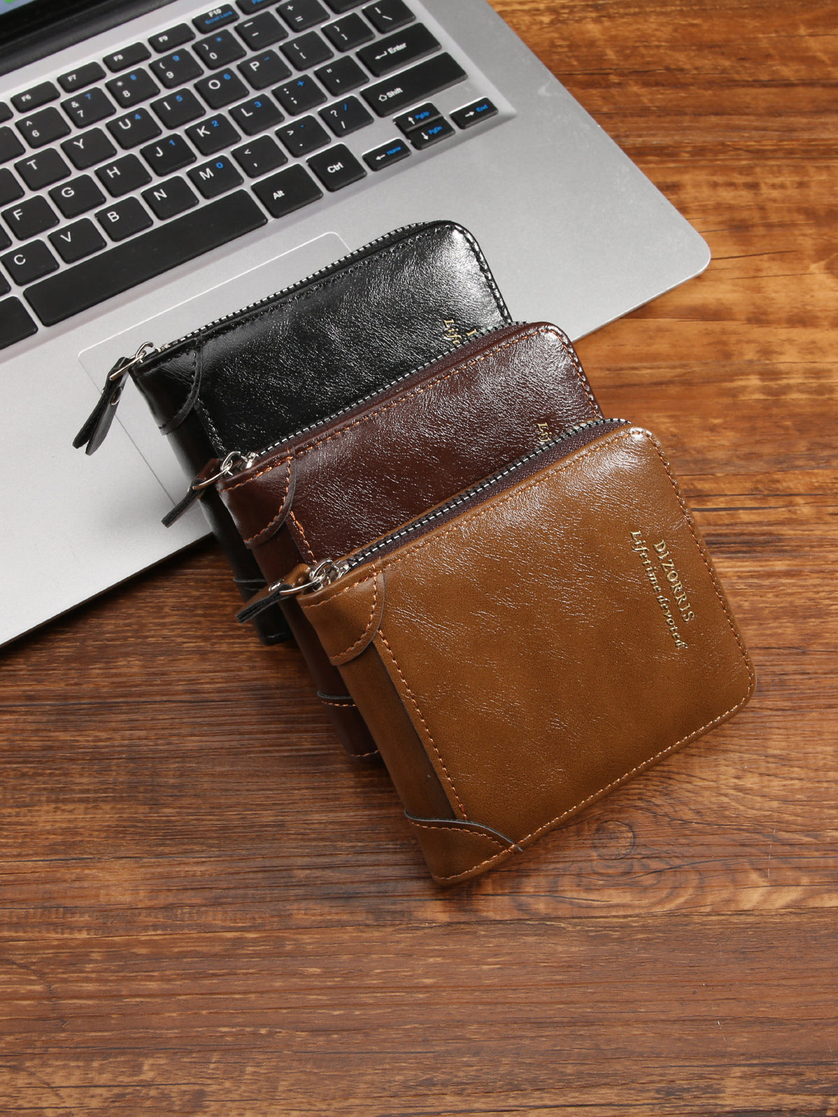 Wallet men's driver's license bag leather case retro simple men's casual short wholesale wallet multi-functional zipper card case