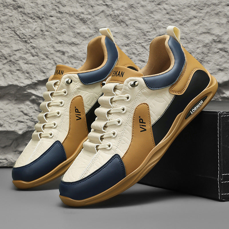 Slip-on Men's Shoes Spring 2025 New Casual Sneakers Men's Fashion Contrast Color Sneakers Outdoor Sports Forrest Gump Shoes