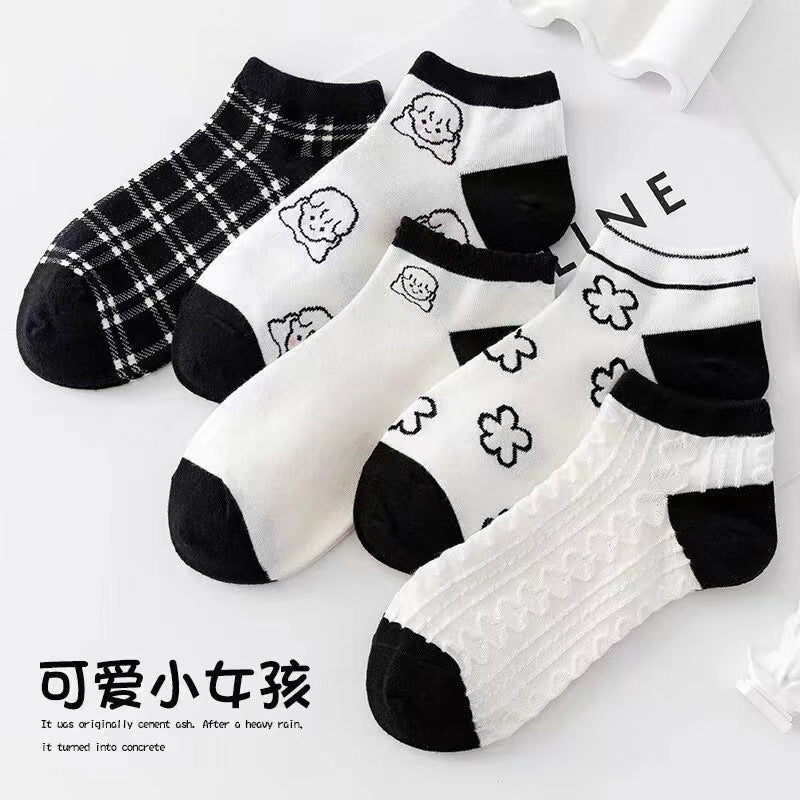 One-Piece Drop-Shipping Men's and Women's Four-Season Anti-Odor and Sweat-Absorbent Short Socks Disposable Socks Men's Welfare Cotton Socks