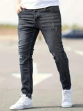 Cross-Border Carefully Selected Goods Men's American Stretch Leg Jeans Amazon Tight Jeans Men's Jeans