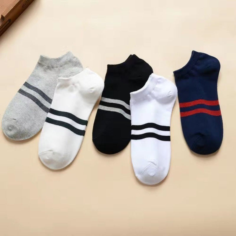One-Piece Drop-Shipping Men's and Women's Four-Season Anti-Odor and Sweat-Absorbent Short Socks Disposable Socks Men's Welfare Cotton Socks