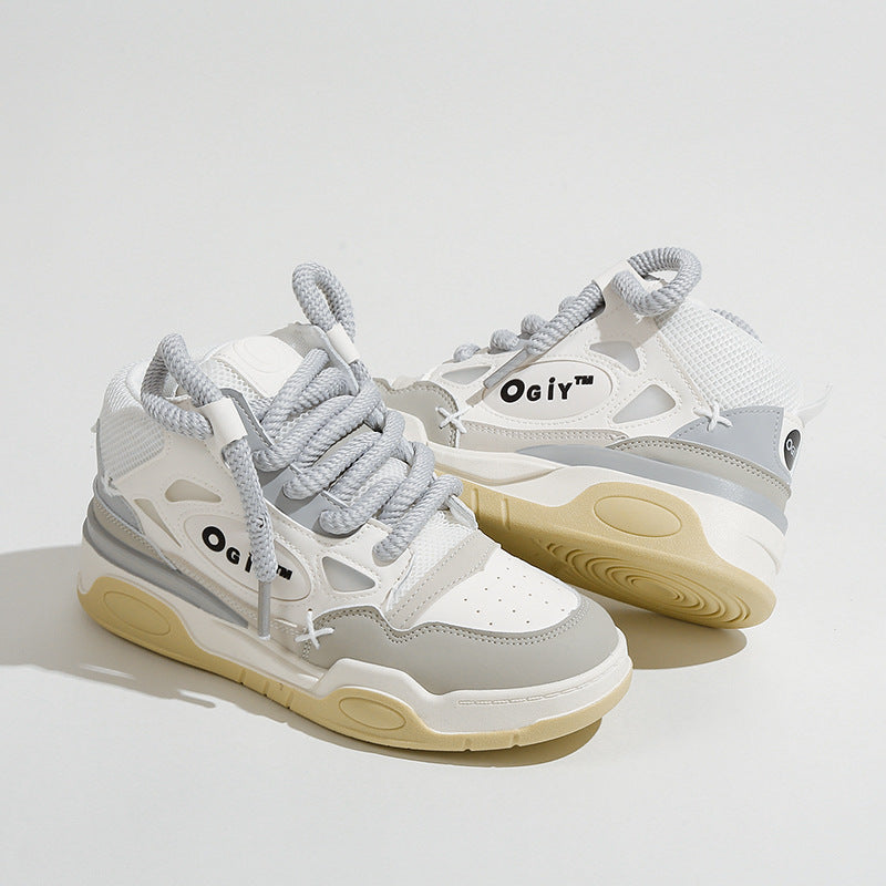 Casual Sneakers, Trendy Brand Sneakers, High-Top Sneakers for Teenagers, Niche Height-Increasing Sports Sneakers, Casual and Versatile