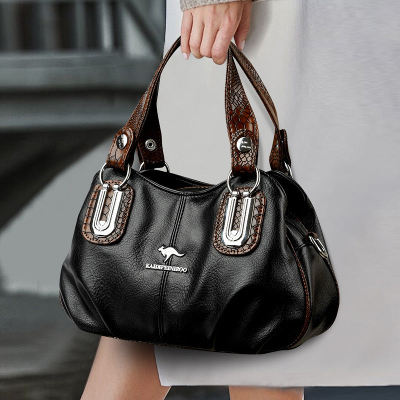 Handbag for Women 2025 New Style Women's Shoulder Crossbody Bag Fashionable and Versatile Middle-Aged and Elderly Mother's Handbag Small Shoulder Bag