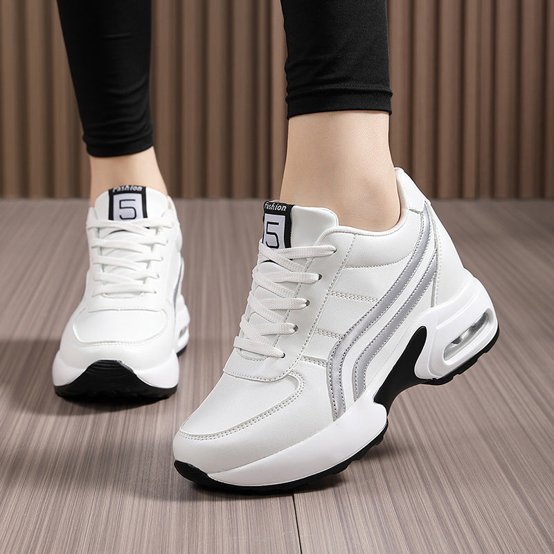 Small Height Increasing Shoes Invisible Inner Height Increasing Women's Shoes 9cm Women's sneaker Short Shoes High 35-42 yards