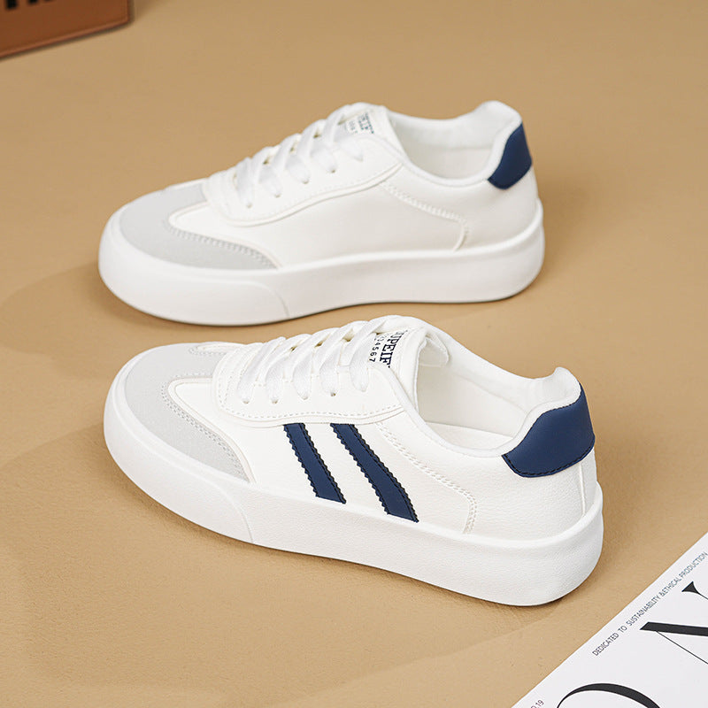 White Shoes Women's Autumn New Women's Shoes 2024 Students Soft Bottom Casual Sports Board Shoes Chic Style Flat Women's Shoes Trendy