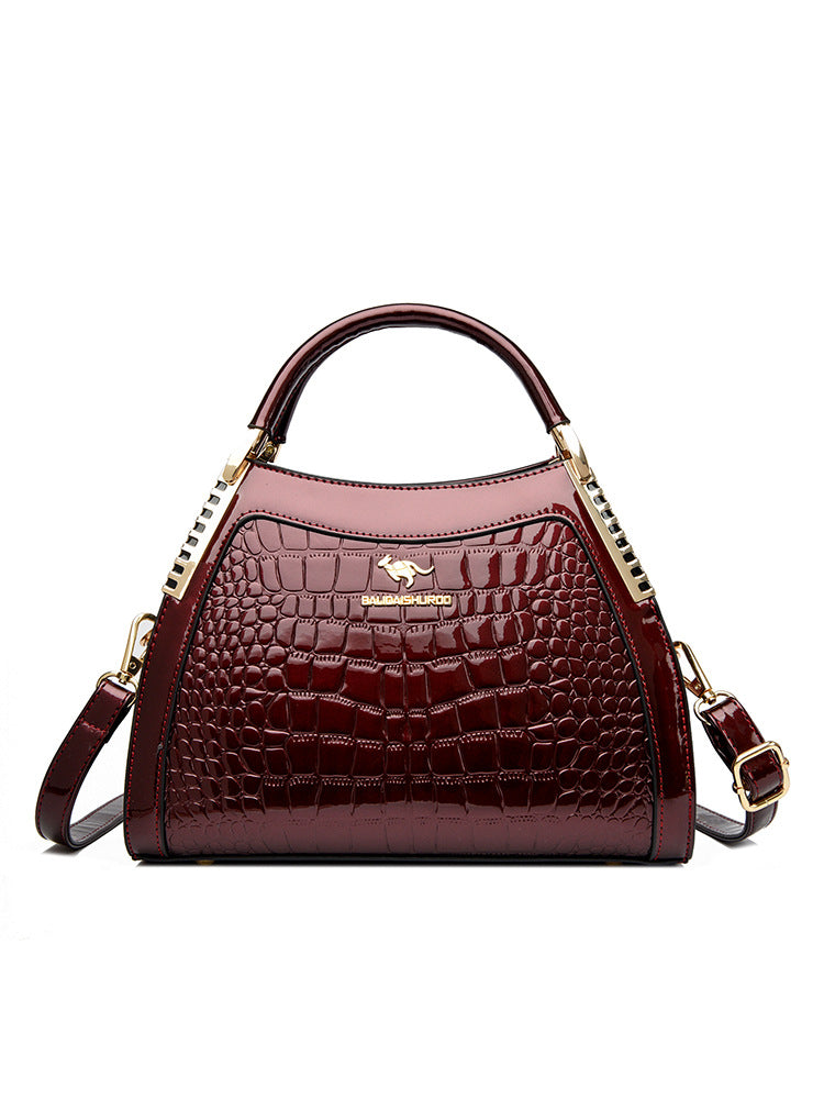 Bags Women's Bags Crocodile Pattern Handbags 2025 Foreign Trade New Trendy Ladies Handbags Women's Shoulder Bags