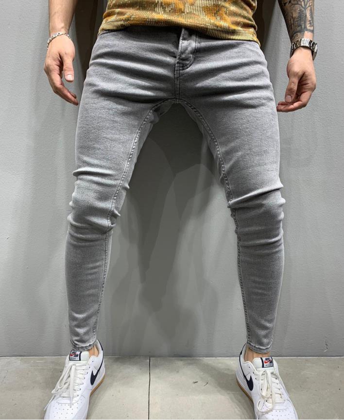 Jeans con Bordado y Cremalleras para Hombre