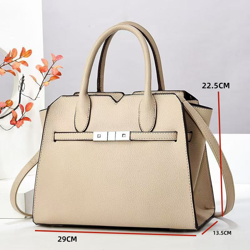 Bolso de Hombro de Gran Capacidad con Cierre