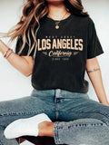 European and American Women's Casual Multi-Color Round Neck Short-Sleeved Simple Fashion Sports Tops Pure Color Loose Printed T-Shirts