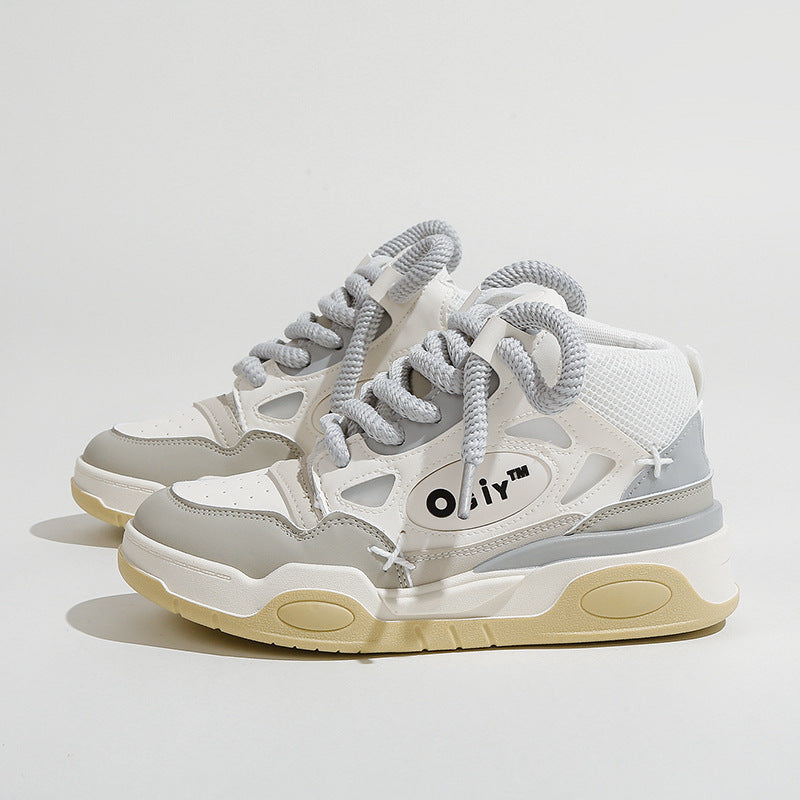 Casual Sneakers, Trendy Brand Sneakers, High-Top Sneakers for Teenagers, Niche Height-Increasing Sports Sneakers, Casual and Versatile