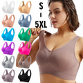 plus size Underwear Women's Small Chest Push-up chubby girl Non-rims Yoga Sports Bra Thin Padded Sexual Beauty Vest