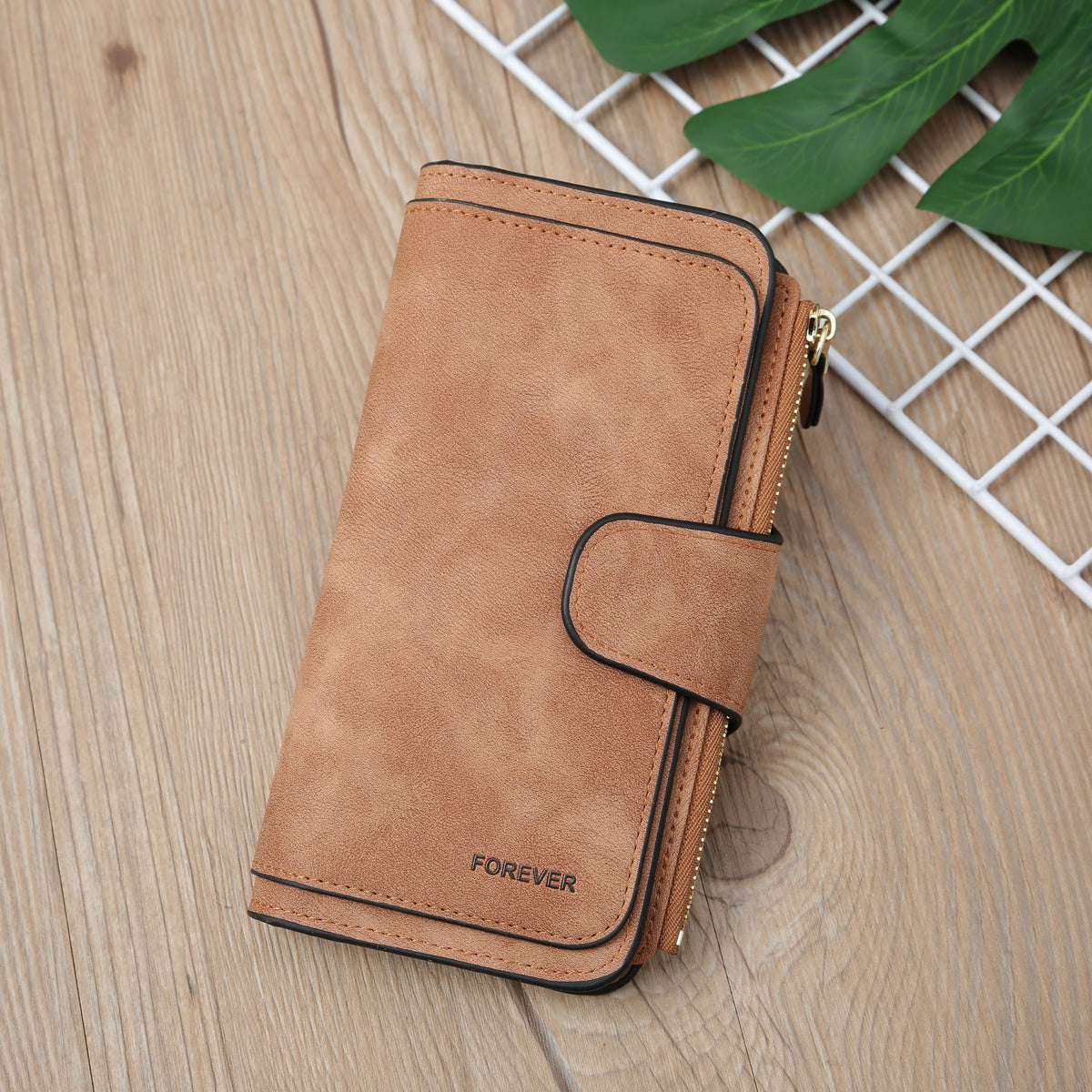 Cross-Border Large-Capacity Long Women's Frosted Pu Multi-Purpose Women's Wallet Clutch Bag Card Holder Women's High-End