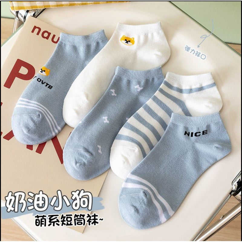 One-Piece Drop-Shipping Men's and Women's Four-Season Anti-Odor and Sweat-Absorbent Short Socks Disposable Socks Men's Welfare Cotton Socks