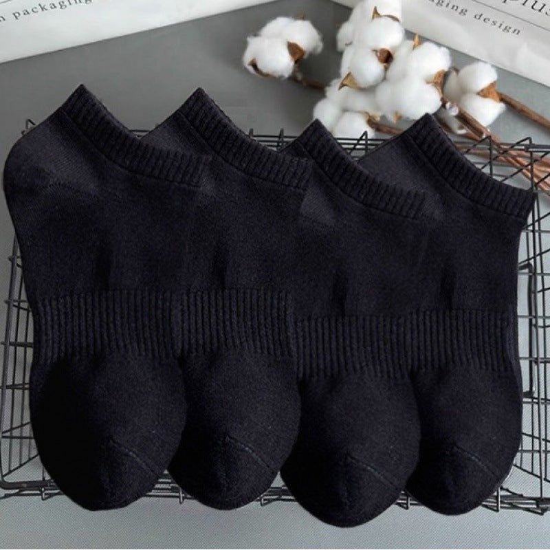 One-Piece Drop-Shipping Men's and Women's Four-Season Anti-Odor and Sweat-Absorbent Short Socks Disposable Socks Men's Welfare Cotton Socks