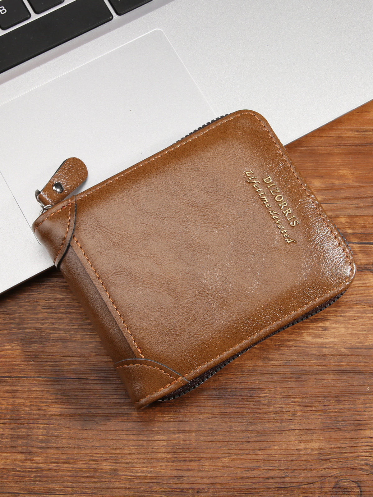 Wallet men's driver's license bag leather case retro simple men's casual short wholesale wallet multi-functional zipper card case