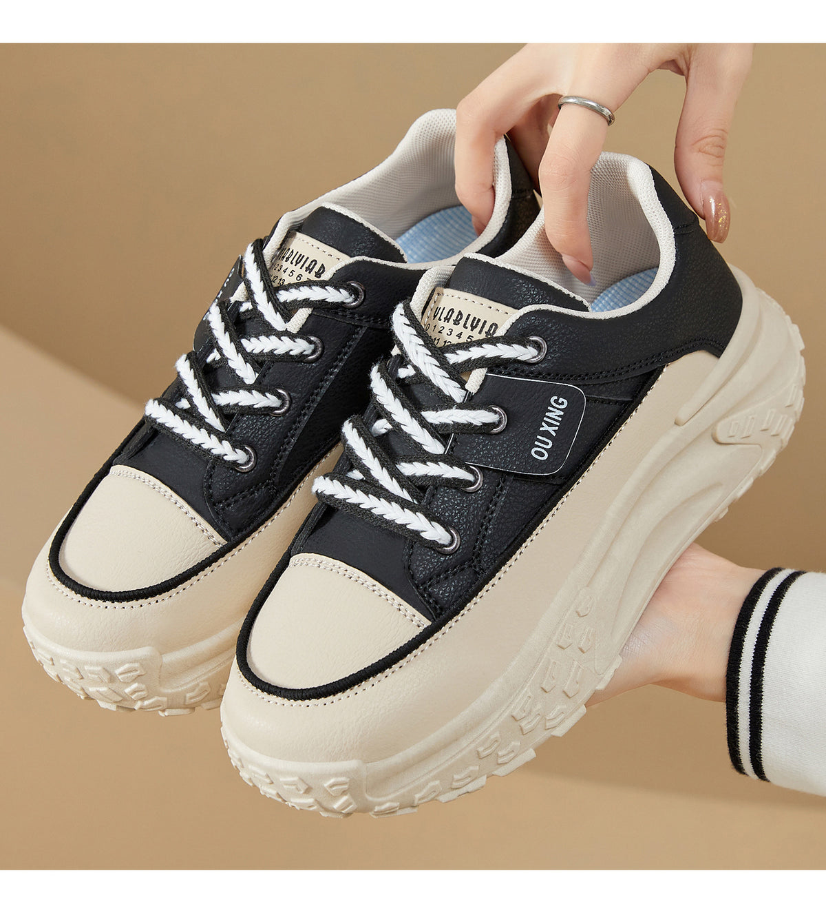 Women's Spring Shoes, Height-Increasing Shoes, Versatile Fashionable Canvas Shoes, Thick-Soled Shoes, Soft-Soled Comfortable Single Shoes, Trendy Casual Shoes