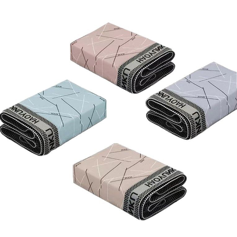 Men's Striped Boxer Shorts for Young Students, Comfortable Breathable Sports Mid-Waist Briefs, Wholesale