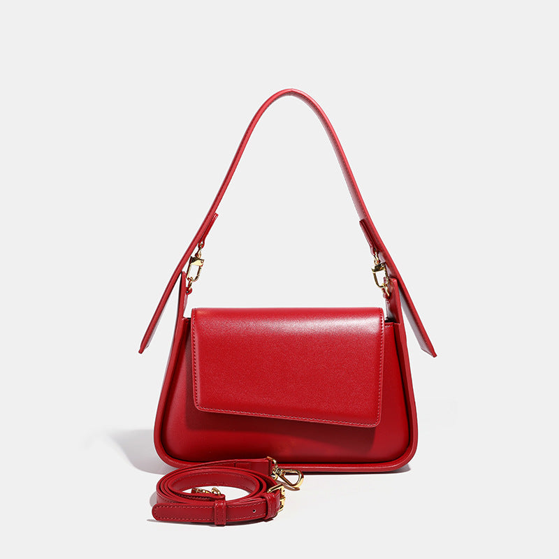 Red Bag for Women 2026 New Style Underarm Bag Light Luxury Brand Bridal Wedding Bag Daily Use Crossbody Handbag