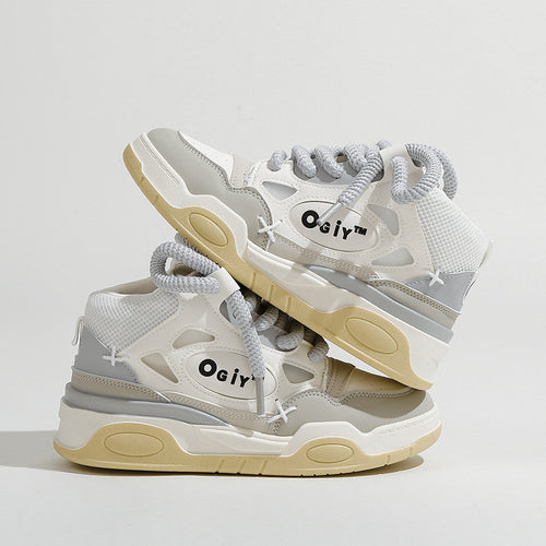 Casual Sneakers, Trendy Brand Sneakers, High-Top Sneakers for Teenagers, Niche Height-Increasing Sports Sneakers, Casual and Versatile